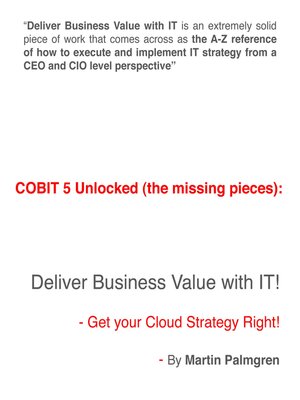 cover image of COBIT 5 Unlocked (The Missing Pieces)